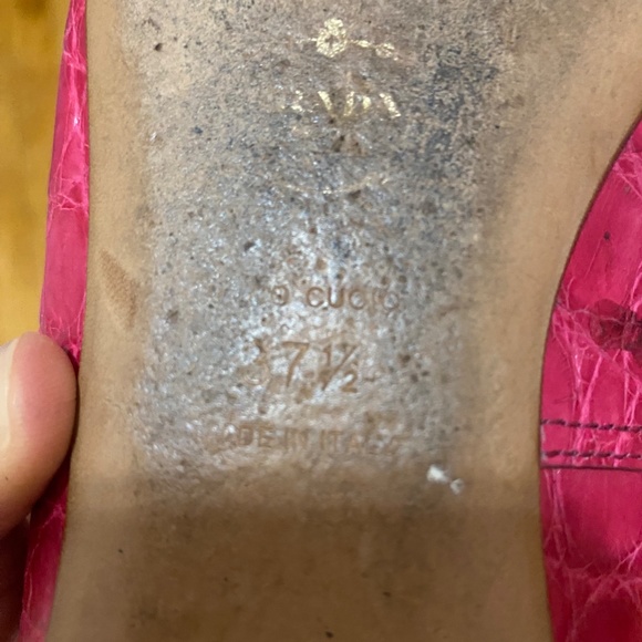 Prada Crocodile Ballet Flats - Italian made - vintage 90's - Picture 6 of 6